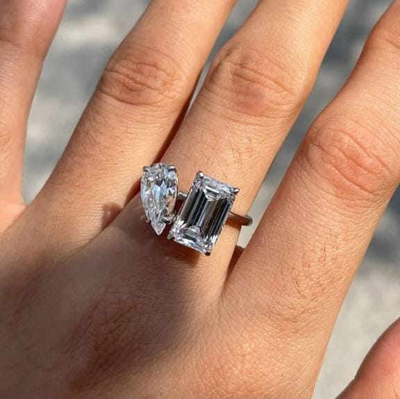 Twin-Stone Ring by Aquarius Jewelers